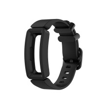 (Black) Water-Resistant Silicone Replacement Band for Fitbit Ace 2, Inspire, and Inspire HR Fitness Watches