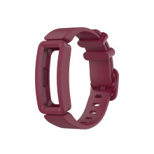 (Wine red) Water-Resistant Silicone Replacement Band for Fitbit Ace 2, Inspire, and Inspire HR Fitness Watches