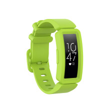 (Lime) Water-Resistant Silicone Replacement Band for Fitbit Ace 2, Inspire, and Inspire HR Fitness Watches