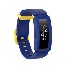 (Blue& Yellow) Water-Resistant Silicone Replacement Band for Fitbit Ace 2, Inspire, and Inspire HR Fitness Watches