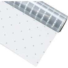 100mx80cm Clear Cellophane Wrap Florists Flowers Hampers Gifts Wrapping with Dot Folding Type