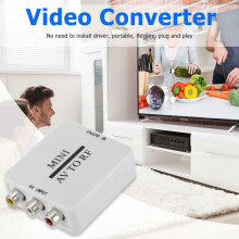 Mini RCA AV CVSB to RF Video Adapter Support RF 67.25/61.25MHz TV Switcher