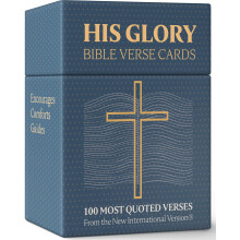 HIS GLORY - Bible Verse Cards - 100 Prayer Cards of 100 Most Popular Bible Verses - Scripture Cards - A Prefect Christian Gifts for Women