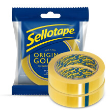 ? ???? Original Golden Cellotape | Multi-Purpose Clear Tape for Household Objects - Extra Sticky Clear Packing Tape for Sticking Envelopes, Cards &