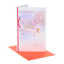 UK Greetings | Valentine's Day Card for Husband | I Love You Presents | Him, Boys, Men | Lovely Scenic Design | With Envelope | 165mm x 254mm