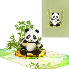 3D Birthday Card,Pop Up Panda Greeting Card,Friendship Card,Gift Card,Surprise Card,Encouragement Card