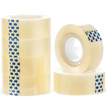 MnexiaPack 6 Rolls Clear Tape, 19mm x 33m, Transparent Tape Refills for Cellotape Dispenser,Ideal for Gift Wrapping Christmas Birthday, Sticky Tape