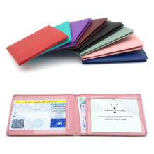CKB LTD Pink Disabled Badge Holder Wallet for Car Blue Badge Soft PU Leather Protector Disability Parking Permit Protective Cover (Baby Pink)