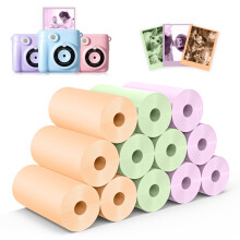 12 Rolls Instant Print Camera for Kids Refill Print Paper - Hikkon Thermal Print Paper Rolls Photo Print HD Printing for Most Kids Instant Camera -