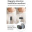 Ultra HD Action Camera with Flip Screen Recording VLOG-Ready Image Stabilization Wide-Angle Lens Cycling Camera White 7