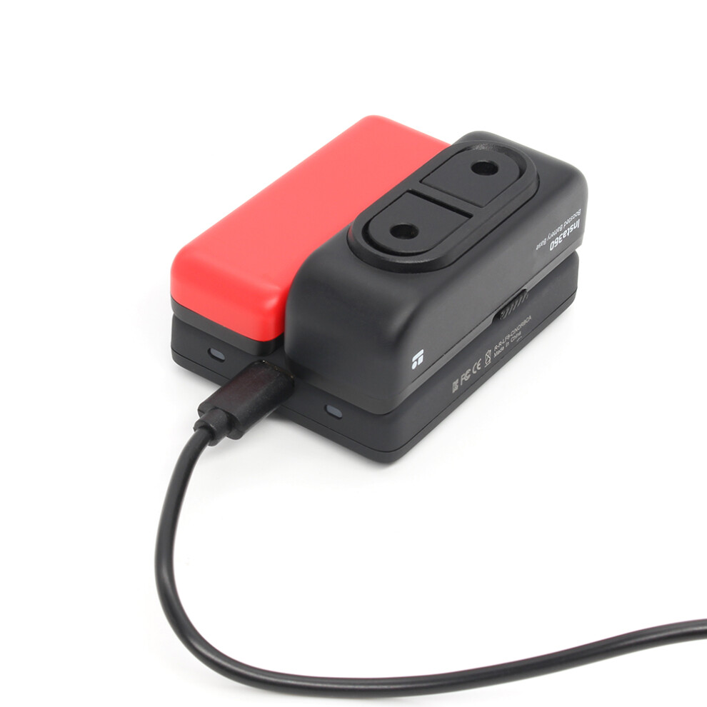 Dual Fast Charger Battery Base Usb Type-C Charging Hub For Insta360 One R Camera 110691413048