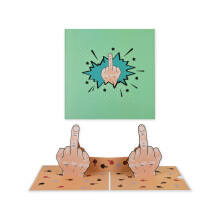 ds. distinctive style Funny Birthday Cards Middle Finger Pop Up Card Gag Gifts for Adults