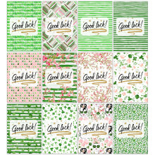 36 Good Luck Cards with 12 Different Designs (36 Set)