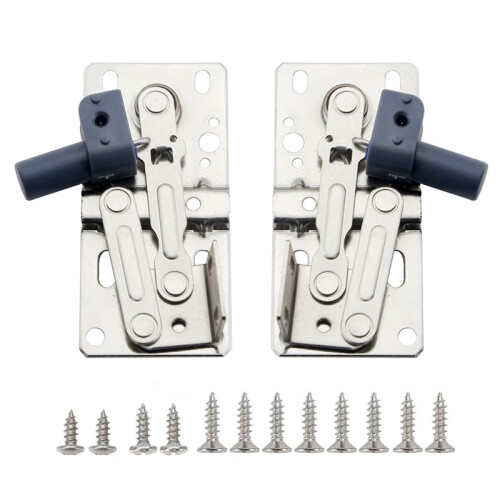 2Pcs 45 Degree Cabinet Hinges Soft Close Spring Buffer Heavy Duty Kitchen Cupboard Door Hinges 1