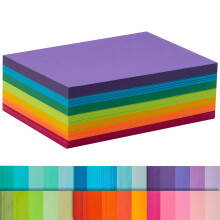 Index Cards 210 PCS A6 4x6 Inch (10.16cmx15.24cm),Flash Cards,180GSM Heavyweight Set of 7 Colours Paper Multicolour Study Cards for Schools, Offices