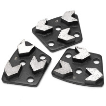 3 St. 16 Trapetsformade Poleringsstensslipmaskiner för Betongslipning, Skärverktygsskivor, Set