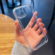 (16) New for Iphone 16/15/14/13 Pro Series DIY Transparent Tpu Soft Case Back Cover