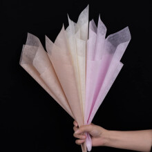 OUKEYI 145 Sheets Korean of Cotton Wrapping Flower Paper Non-Woven Floral Wrapping Paper, Waterproof Pleated Withdrawable Flower Bouquet Lining Paper