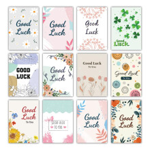 Papa Prints Pack of 24 Good Luck Card Pack of Cards and Envelopes A6 Good luck Cards Multipack for Students