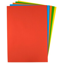 A4 80gsm Assorted Coloured Bright Paper 100 Sheets