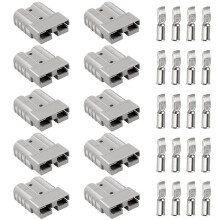 Kit di Collegamento/Scollegamento Rapido Della Batteria da 50 A da 10 Pezzi, Kit di Connettori da 50 A per Verricelli di Recupero, Sistemi di Traino e