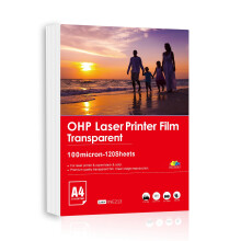 Inkuway OHP A4 120sheets Transparent Film Acetate Sheet for Laser Printer and Copier Used for Craft & Screen Print