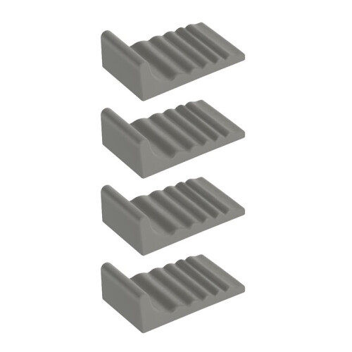 Trash Can Wall Protector and Stop Moving Backward, 4 Pcs Silicon Trash Can Bumper, Wall Spacer Garbage Bin