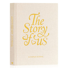 Lanpn Wedding Anniversary Journal - The Story of Us, Linen Dating 1st to 70th Wedding Scrapbook Couple Memory Book, 190 Pages Love Stories Notebook