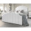 Santorini Luxury Velvet Divan Bed 4FT White 1