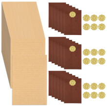 86 Pcs Letter Writing Paper and Envelopes Set, Vintage Letter Writing Set, 24 Sheets A5 Letter Papers with 18 Envelopes & 18 Wax Seal Stickers for