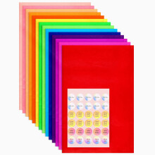 42 Large Coloured Tissue Paper for Wrapping Gifts Acid-Free 50X75CM Sheets for Packaging and Wrapping Gift Boxes and Bags with Stickers, Crafting for