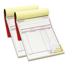 Pukka Pad NCR Duplicate Invoice Book for Business and Sales ? 2-Pack ? Tape Bound, 50 Entries Per Book, Carbonless Copies, Perforated Pages for Easy