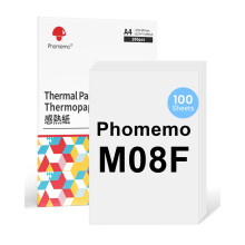 Phomemo M08F A4 Thermal Paper Compatible for M08F M08D M832 M832D M833 M834 Q302 Printers and Other A4 Thermal Printers, M08F Printer Paper 210x297mm,