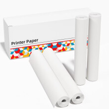 A4 Thermal Paper Rolls 210x297mm, Thermal Roll Printer Paper Compatible with Phomemo M832/M834, Itari, MUNBYN, HPRT Thermal Printers Portable Printer