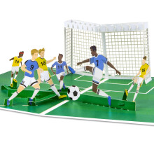 GREETING ART Birthday Card Pop Up,Football Pop Up Card, 3D Soccer Greeting Card for Father's Day,Retiremnet, Anniversary, Thank You,