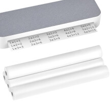 QWORK? 4 Rolls A4 Thermal Printer Paper (100 Sheets Total), 210x297 mm, Universal for Portable Thermal Printers