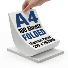 100 Sheets A4 Thermal Printer Paper, 8.27x11.69/210 x 297 mm/A4 Thermal Paper for No Ink Printer in Travel Home Offirce Work, for Printing