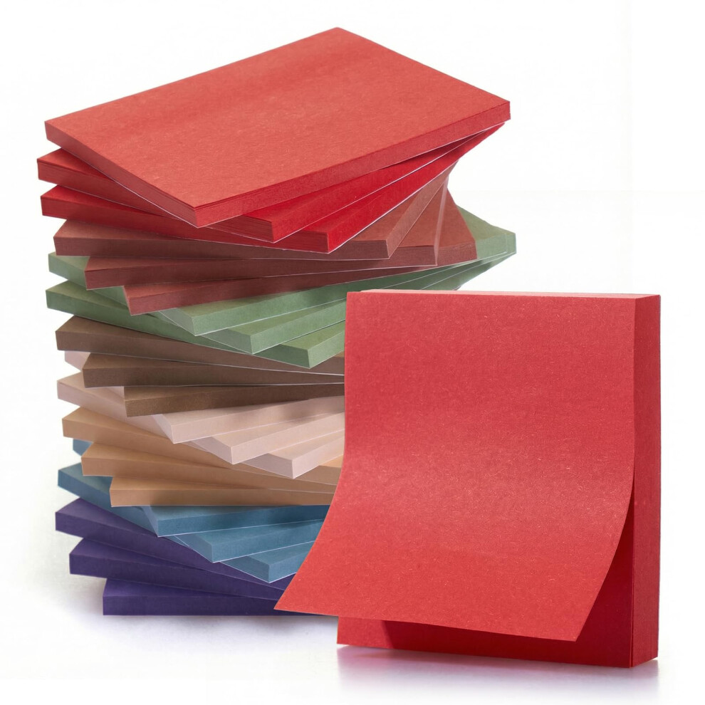 Photos - Notebook KIFZM 24 Pads Sticky Note Pads, Self-Stick 76 x 76 mm, 3 x 3 in Self-Adhesive, Square, for Presentations, Office, Home, Note