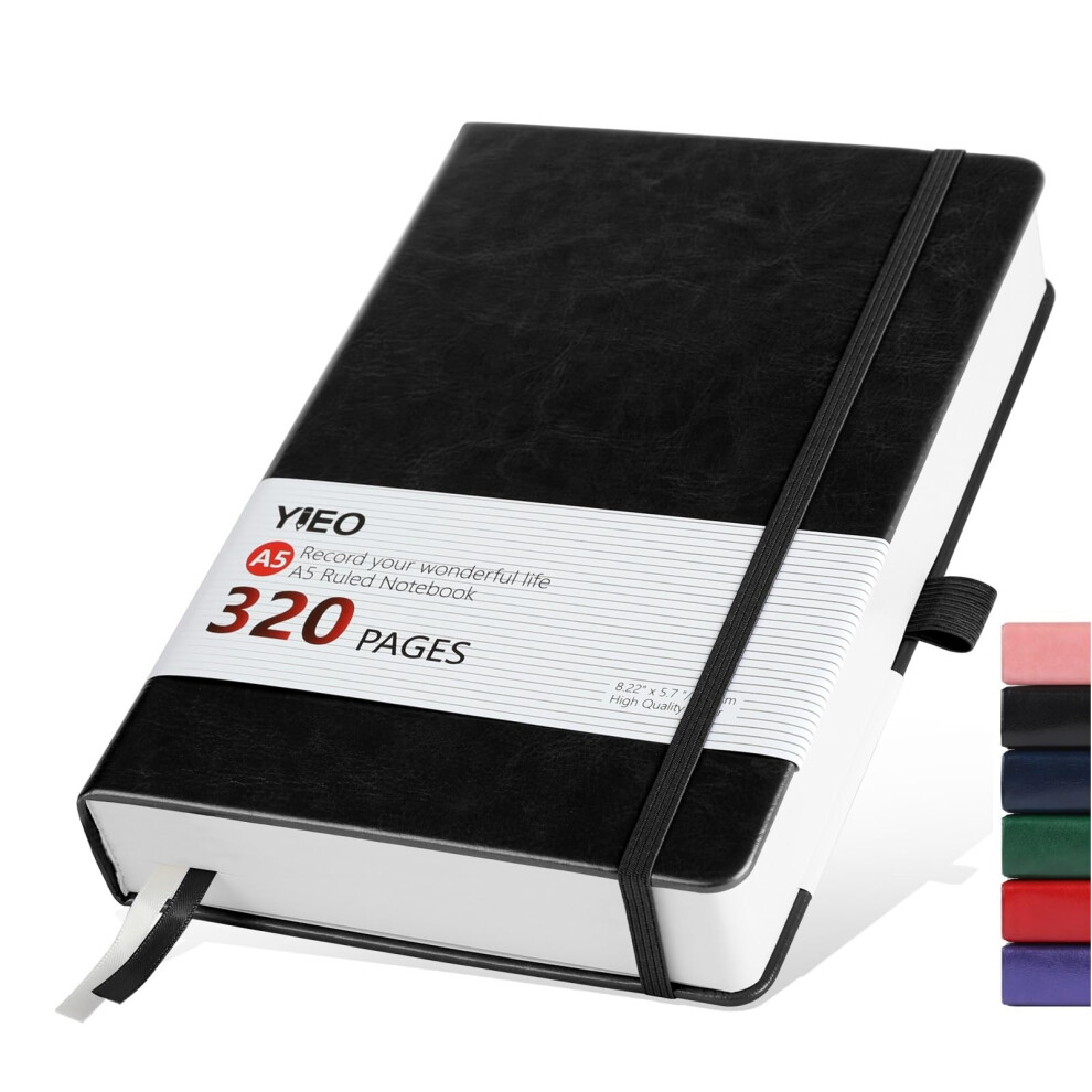 Photos - Notebook  A5, Hardback A5  Thick Journal  320 Pages 100GSM A5 Lined Note Book Hardcover Notepad with Inner Po