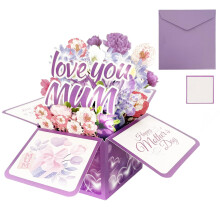 Mothers Day Card 3D Pop Up Mother?s Day Card Happy Mothers Day Mothering Sunday Card Greeting Card with Envelope Mothers Day Gift from Daughter Son