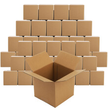 Peohud 30 Pack 5"x5"x5" Mailing Boxes Single Wall, Small Cardboard Shipping Boxes, Corrugated Carton Box for Storage, Mugs Packing, Shipping, Square,