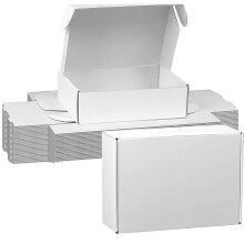 APACALI 50 Pack 150x100x40mm Small Shipping Boxes, 5.9 x 3.9 x 1.5 Inch Small Parcel Boxes, White Cardboard Boxes, Packaging Boxes for Business,