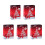 Sigel Bag 'Sparkling Tree', Red, 5 Pack, 17 x 23 x 10 cm 1
