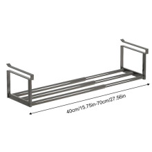Adjustable Metal Scalable Shoe Rack Organizer for Entryway, Dorm, Garage - Expandable Storage Black