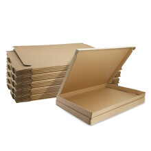 C4 Royal Mail Large Letter PIP Boxes, 320x230x20mm Corrugated Cardboard Shipping Boxes, 25 Pack A4 Small Postal Packaging Mailing Boxes for Business,