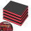 Tool Box Foam Insert Shockproof 4 PCS Polyurethane Foam Sheet Toolbox Liner Cuttable Padding for Case Drawer Organiser (40?30?4cm, Red) 1