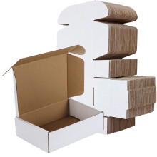 RLAVBL 50 Pack 178x127x51 mm (7x5x2 in) Shipping Boxes White