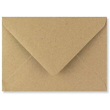 C6 Coloured Envelopes for A6 Greeting Cards Wedding Invitations & Crafts (114x162mm) Pack of 100 (Brown Kraft)