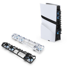 Externe Ventilator voor PS5 Pro met USB-Poort, Blauwe LED, 3 Instelbare Snelheden, voor 5 Pro-Accessoires B