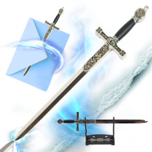 King Arthur?s Excalibur Letter Opener with Stand, Office Accessory, Home Decor, Gift for Collectors, Fans